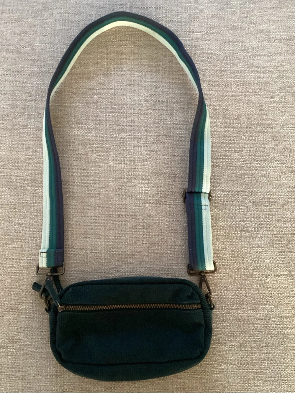 Marine Layer Corduroy Fanny Pack Crossbody Colorblock Strap